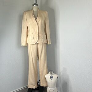 Rena Lange Linen 2 Pc Suit